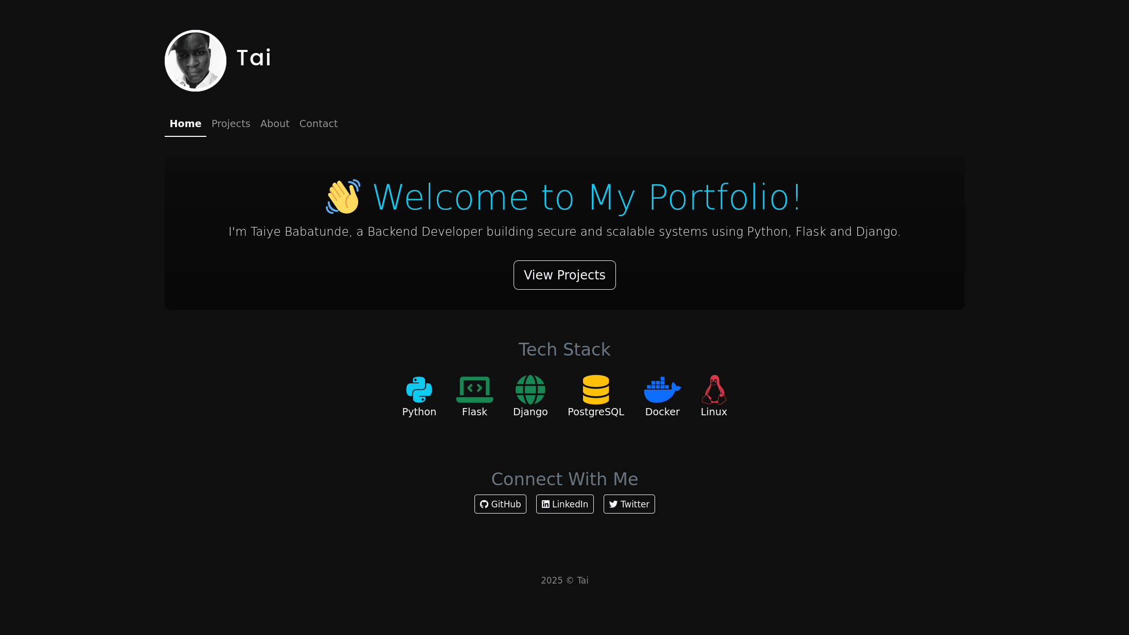 Personal Portfolio Website