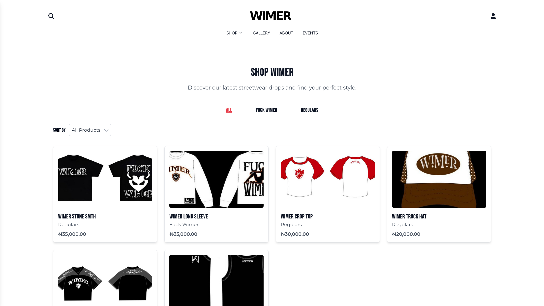 Streetwear Ecommerce Website