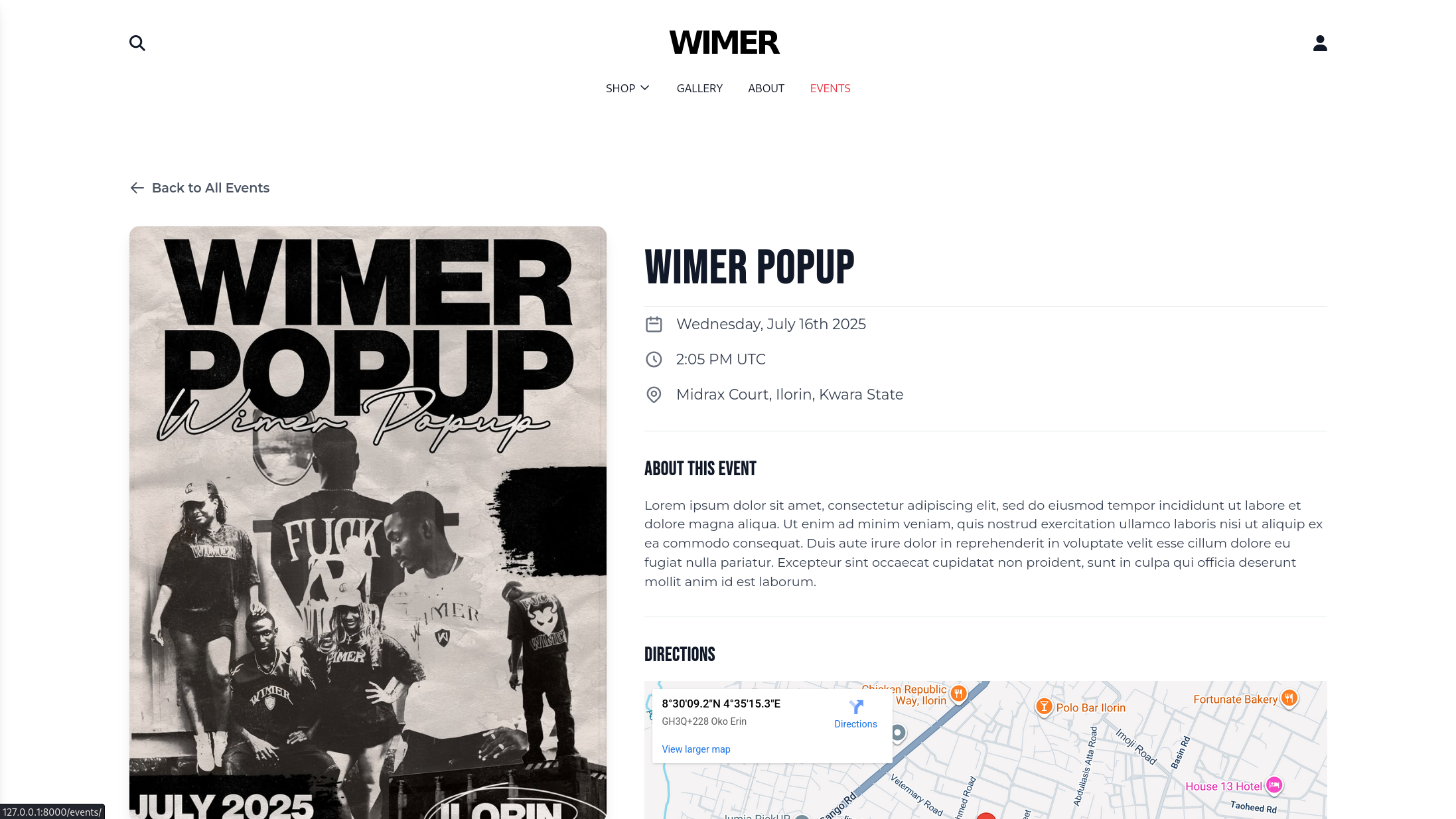 Streetwear Ecommerce Website